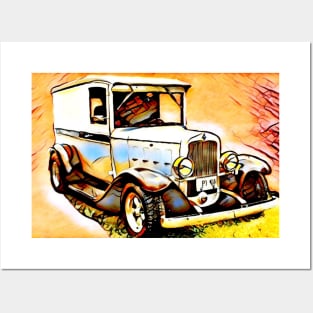 Milk Wagon Hot Rod Posters and Art